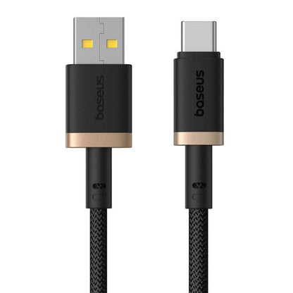 USB-A to USB-C Data and Charging Cable Baseus Dura Series, 60W, 2m, Gold P10377802U01-02