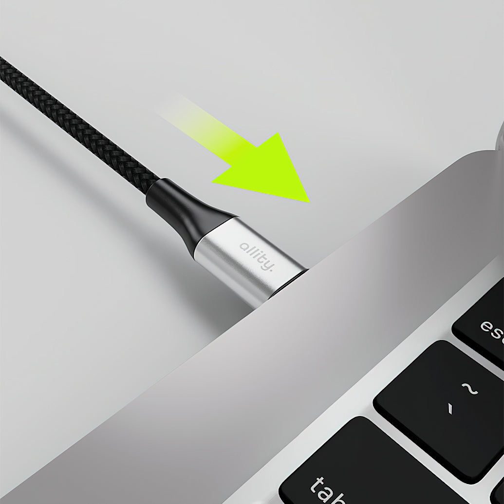 USB-C Data and Charging Cable - USB-C Allity. AUC-01, 100W, 2m, Black