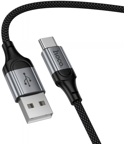USB-A to USB-C Data and Charging Cable HOCO X121, 18W, 1.5m, Black