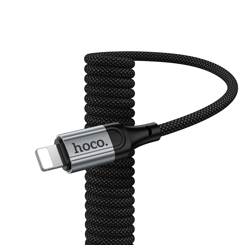USB-A to Lightning Data and Charging Cable HOCO X121, 27W, 1.5m, Black