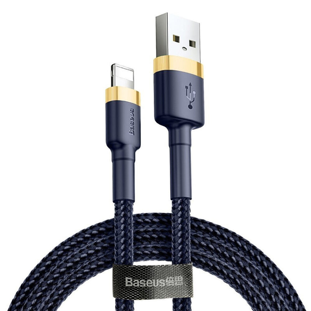 Baseus Cafule USB-A to Lightning Data and Charging Cable, 18W, 1m, Blue Gold CALKLF-BV3
