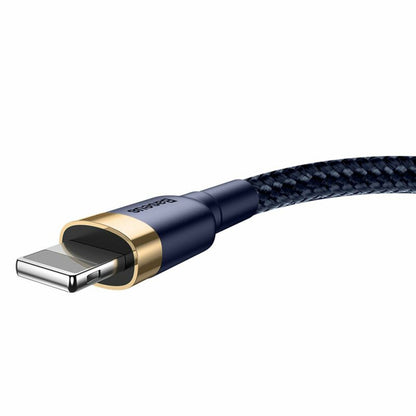 Baseus Cafule USB-A to Lightning Data and Charging Cable, 18W, 1m, Blue Gold CALKLF-BV3