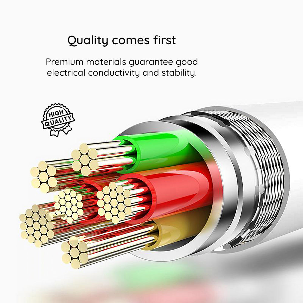 USB-A to Lightning Data and Charging Cable Lito LD03L, 18W, 1m, White