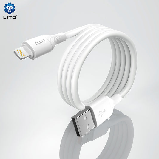 USB-A to Lightning Data and Charging Cable Lito LD06L, 18W, 1m, White