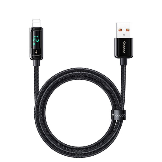 USB-A to Lightning McDodo CA-9940 Data and Charging Cable, 12W, 1.2m, Black