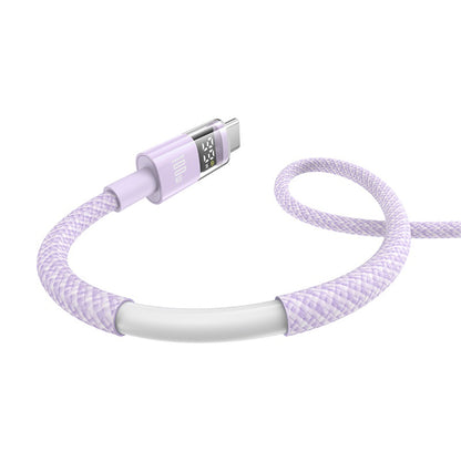 USB-A to USB-C Baseus Display 2 Data and Charging Cable, 100W, 1m, Purple P10382701511-00