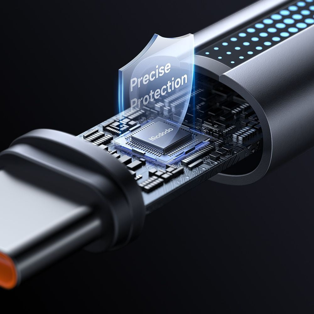 USB-A to USB-C Data and Charging Cable McDodo CA-5180, 100W, 1.2m, Black