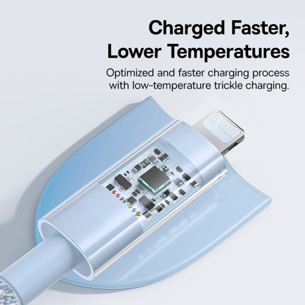 USB-C to Lightning Baseus Gem Data and Charging Cable, 20W, 1m, Blue P10373001311-00