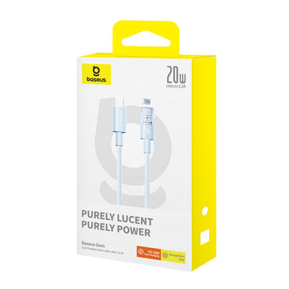 USB-C to Lightning Baseus Gem Data and Charging Cable, 20W, 1m, Blue P10373001311-00