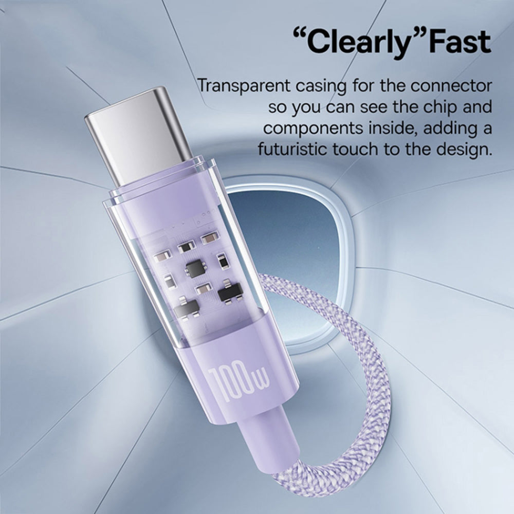 USB-C to Lightning Baseus Gem Data and Charging Cable, 20W, 1m, Purple P10373001511-00