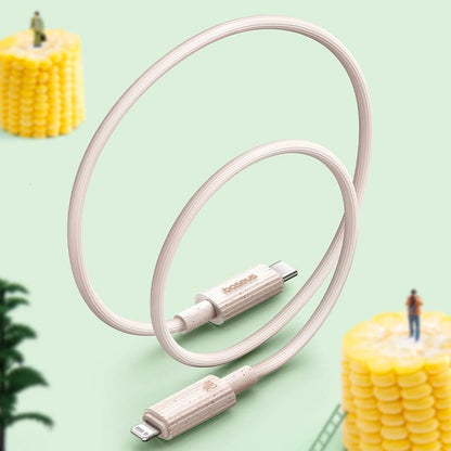 USB-C to Lightning Data and Charging Cable - Baseus Habitat, 20W, 2m, Green P10360201631-01