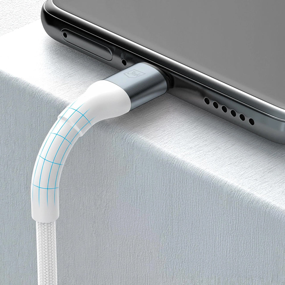USB-C Data and Charging Cable - USB-C 3MK Hyper N, 100W, 1m, White
