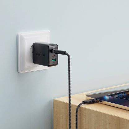 USB-C Data and Charging Cable - USB-C Acefast C11-03, 60W, 1.2m, Black