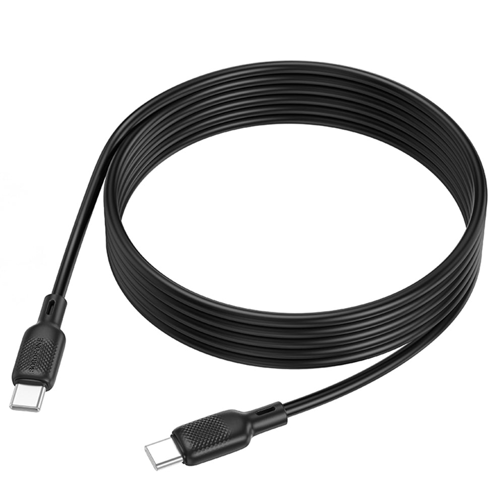 USB-C Data and Charging Cable - USB-C Borofone BX113 Lenny, 60W, 2m, Black