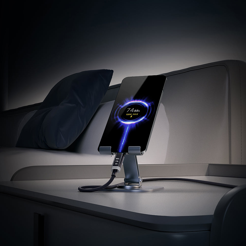 USB-C Data and Charging Cable - USB-C Cuktech CTC620P Display, 240W, 2m, Black CCTC620POSBK