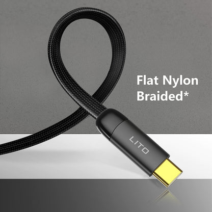 USB-C Data and Charging Cable - USB-C Lito LD11CC, 60W, 1m, Black