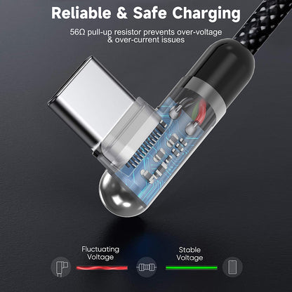 USB-C Data and Charging Cable - USB-C Lito LD13CC, 60W, 1m, Black