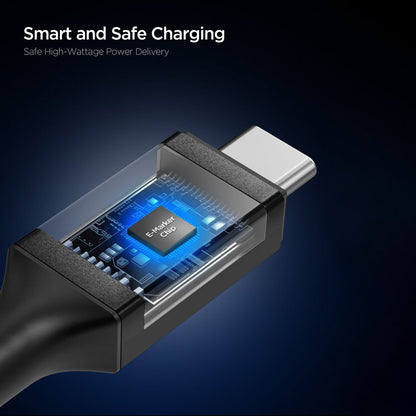 USB-C Data and Charging Cable - USB-C Spigen EB24012CC, 240W, 1.2m, Black ACA09461