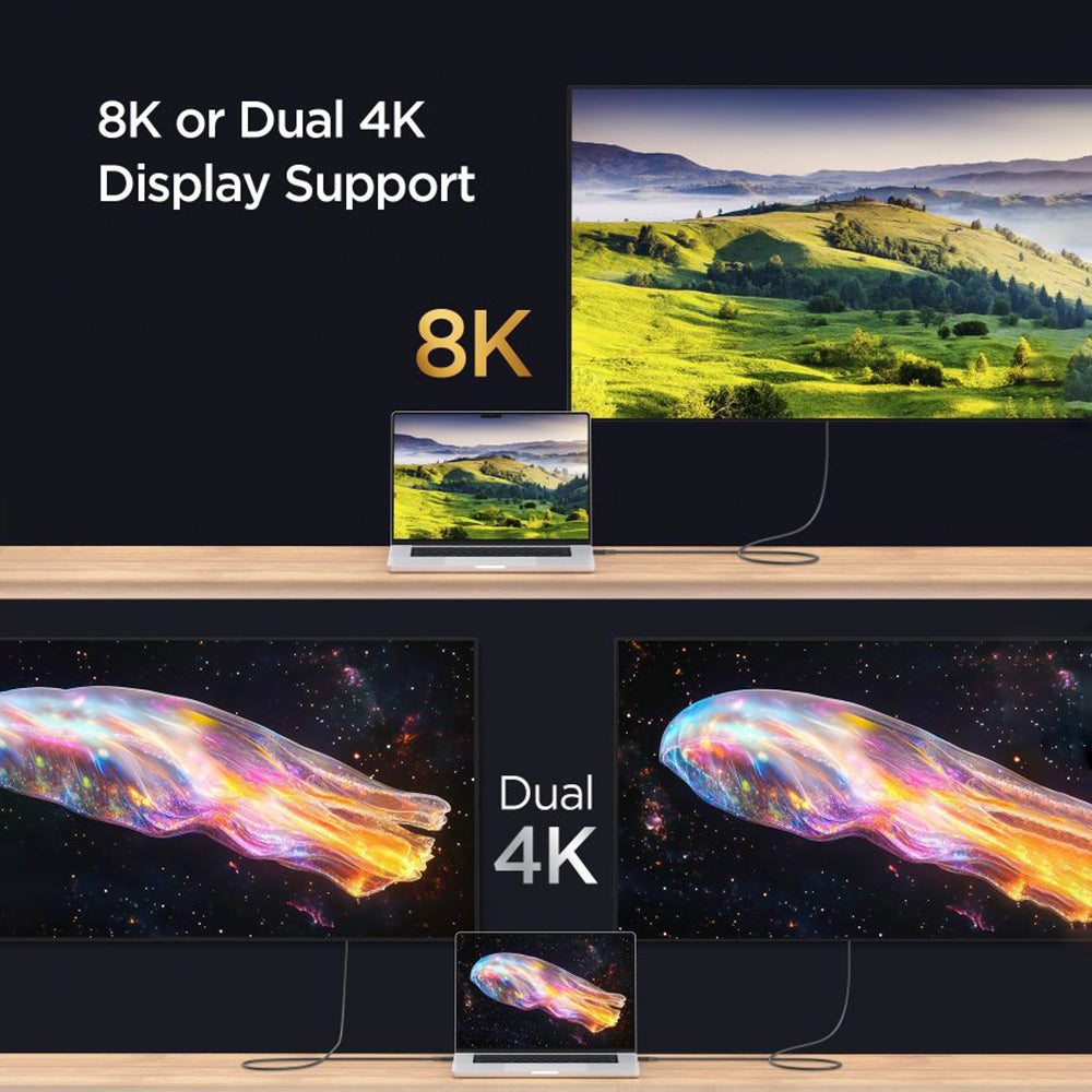 USB-C Data and Charging Cable - USB-C Spigen EB24015CC, 240W, 1.5m, White ACA10422