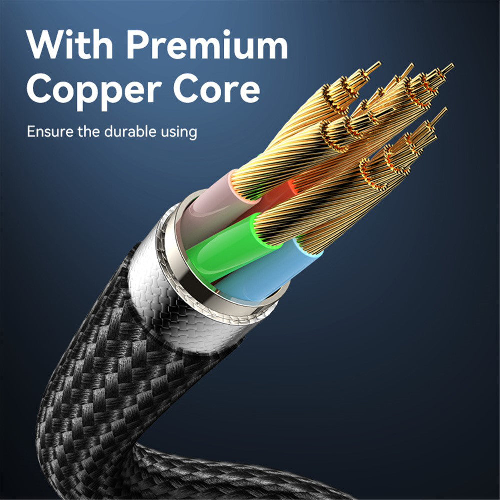 USB-C Data and Charging Cable - USB-C Yesido CA186, 240W, 2m, Black