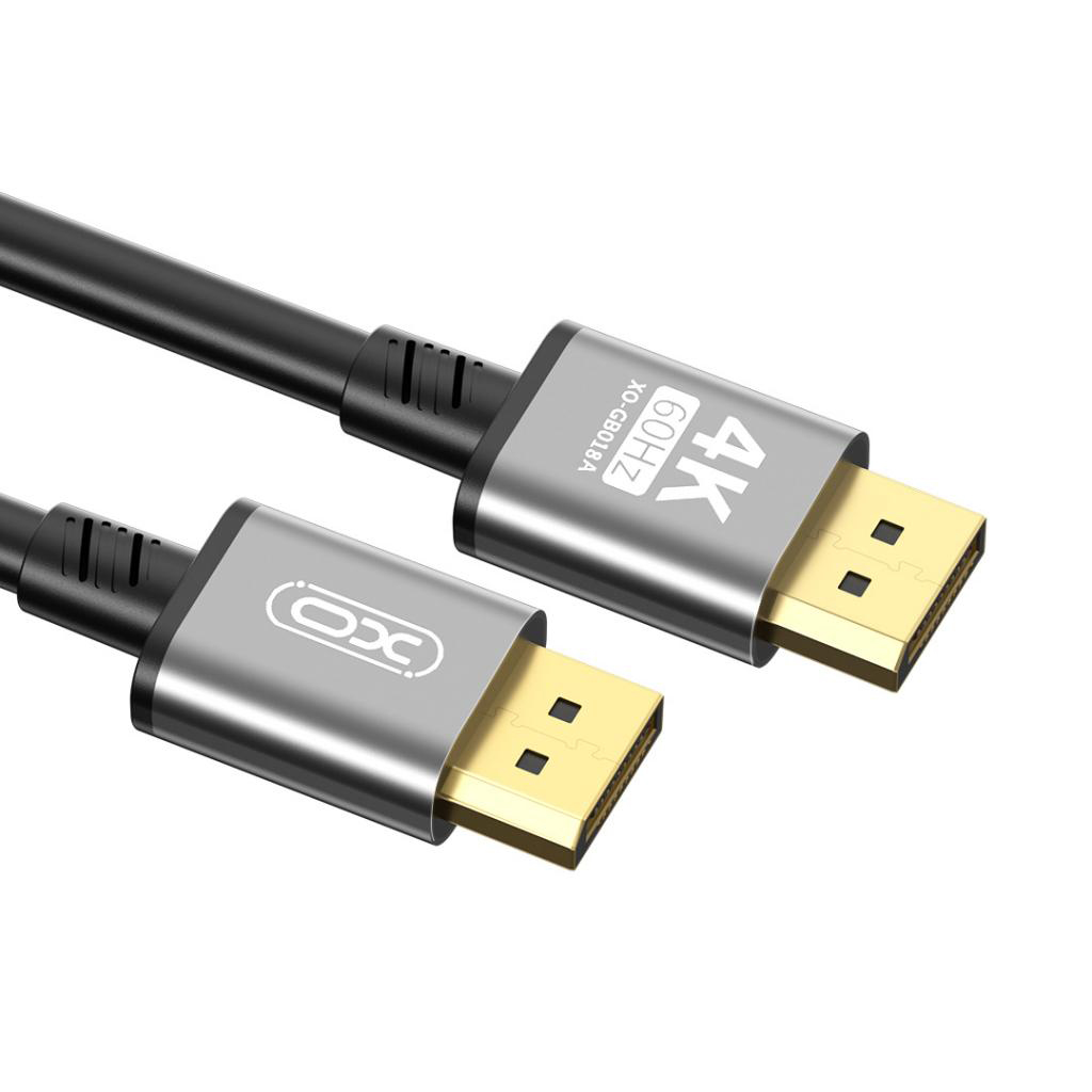 XO Design GB018A Video Cable, DisplayPort - DisplayPort, 4K, 3m, Black