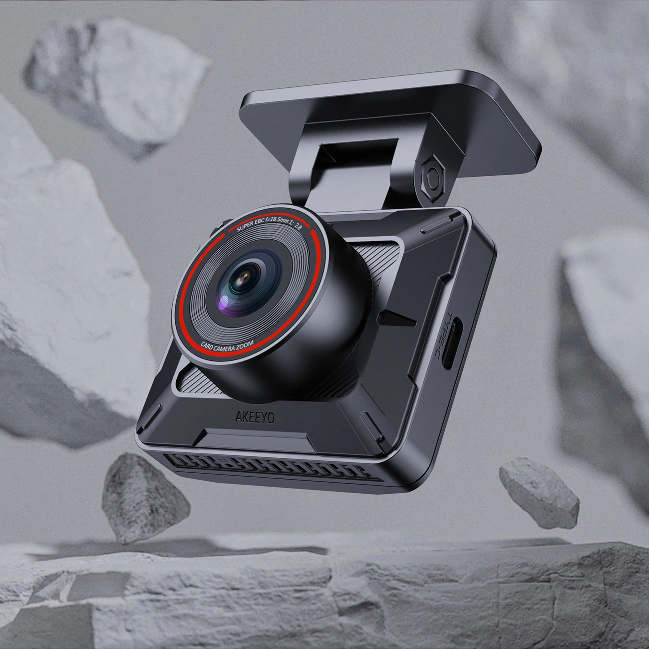 Akeeyo P1 Car Camera, 1080P, Wi-Fi