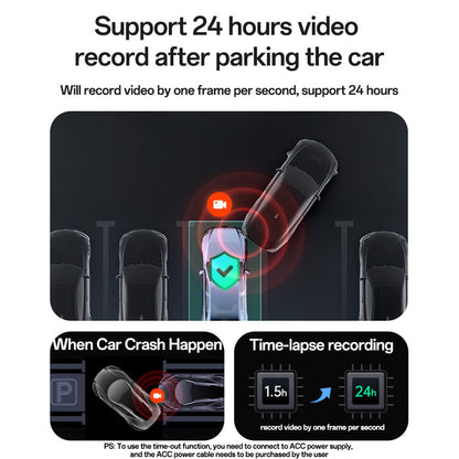 Yesido KM22 Car Camera, 1080P, Wi-Fi, Black