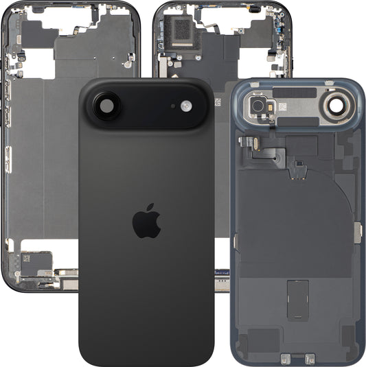 Apple iPhone 17 Air Battery Cover, With Middle Frame, Full Parts, Black (Space Black), Swap