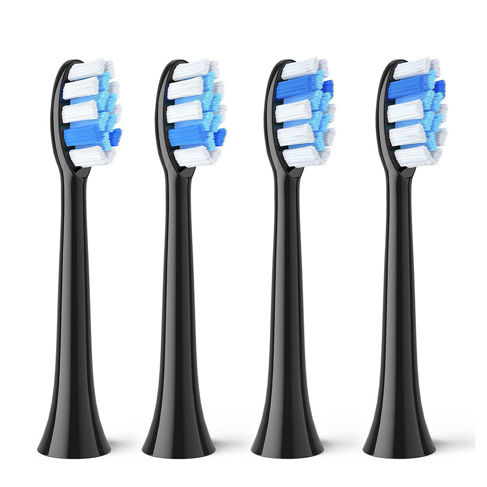 GCS2 Replacement Head for Bitvae S2 Electric Toothbrush, Set of 4, Black