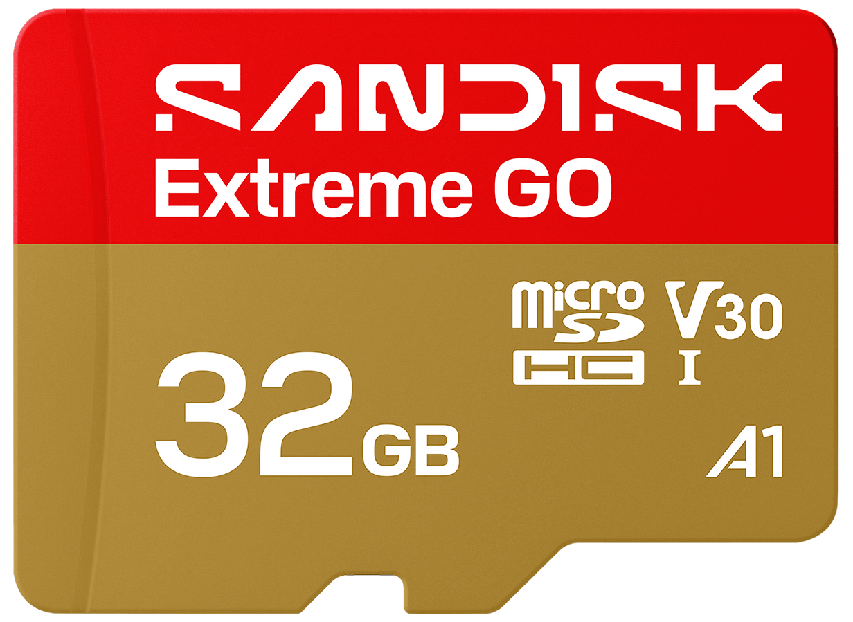 SanDisk Extreme GO Android A1 microSDHC Memory Card, 32GB, Class 10 / UHS-1 U1 SDSQXGN-032G-GN6MN