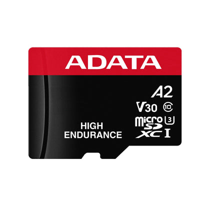 Adata High Endurance microSDXC Memory Card, 64Gb, Class 10 / UHS-1 U3, With Adapter AUSDX64GUI3V30SHA2-RA1