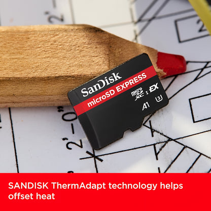 SanDisk Express microSDXC Memory Card, 256Gb, Class 10 / UHS-1 U3 SDSQXFN-256G-GN4NN