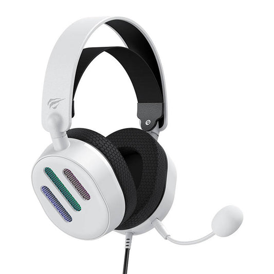 HAVIT H2038U Gaming Headphones 3.5mm, RGB, 2.1m, White