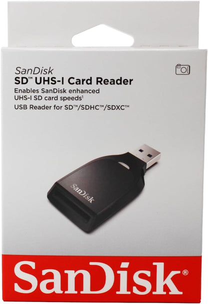 SanDisk USB 3.0 Card Reader, SD, Black SDDR-C531-GNANN