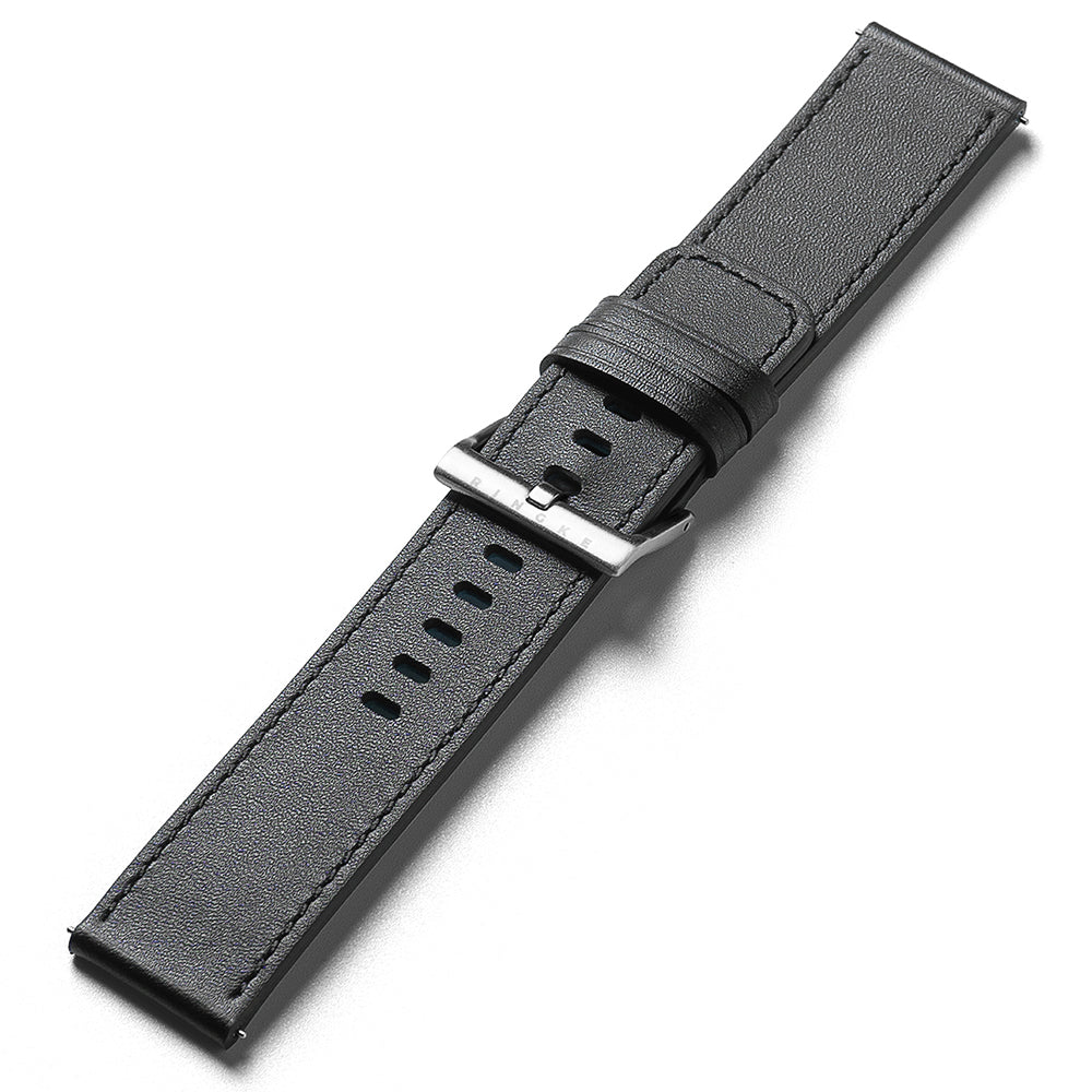 Ringke One Basic Bold Strap for Fossil Watch / Mobvoi Watch / Suunto Watch Series, 24mm, Black