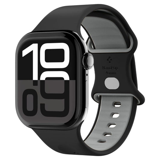 Spigen Nano Pop Strap for Apple Watch 49mm / 46mm / 45mm / 44mm / 42mm Series, Black