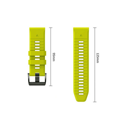 Techsuit Silicone Strap for Garmin Fenix 5X / 5X Plus / 6X / 6X Pro / 7X / 8 / 8 Pro / 9 / 9 Pro, Green
