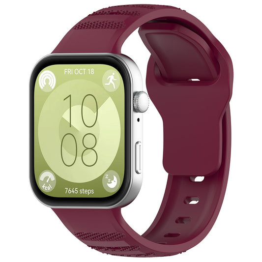 Techsuit W050 Strap for Huawei Watch Fit 5 Pro / Fit 5 / Fit 4 Pro / Fit 4 / Fit 3, Burgundy