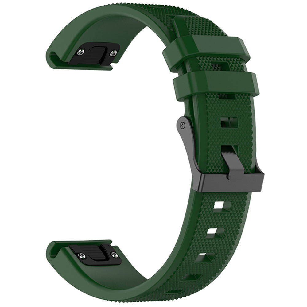 Techsuit W058 Strap for Garmin Watch Fenix / Forerunner Series, 22mm, Dark Green