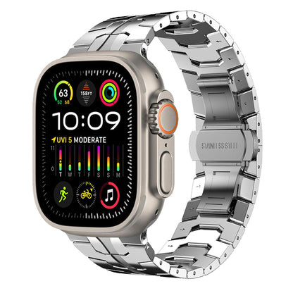 Techsuit W063 Strap for Apple Watch 49mm / 46mm / 45mm / 44mm / 42mm Series, Silver