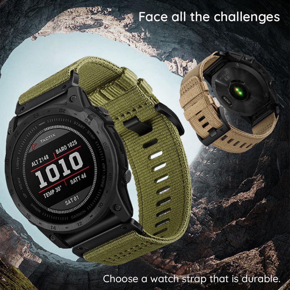 Techsuit W070 Strap for Garmin Watch Fenix / Forerunner / Approach Series, 22mm, Orange
