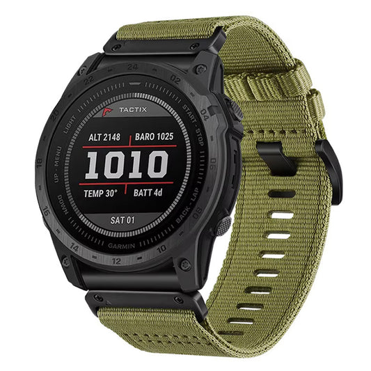 Techsuit W070 Strap for Garmin Watch Fenix / Forerunner Series, 22mm, Green