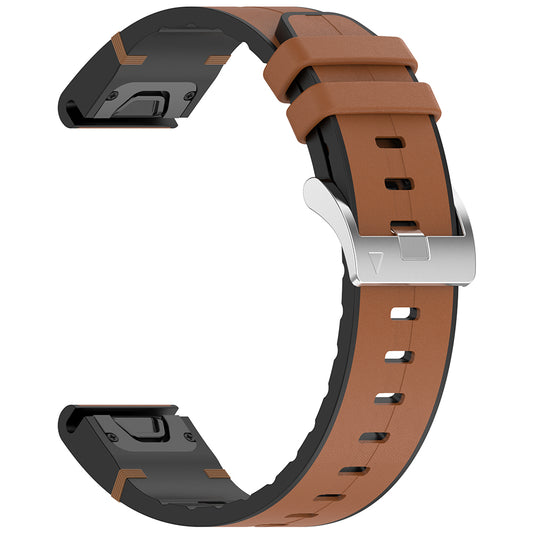 Techsuit W071 Strap for Garmin Instinct / Approach / Fenix Watch Series, 20mm, Brown