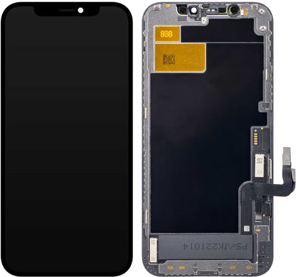 JK Touchscreen Display for Apple iPhone 12 / 12 Pro, with Frame, In-Cell LCD Version, Black