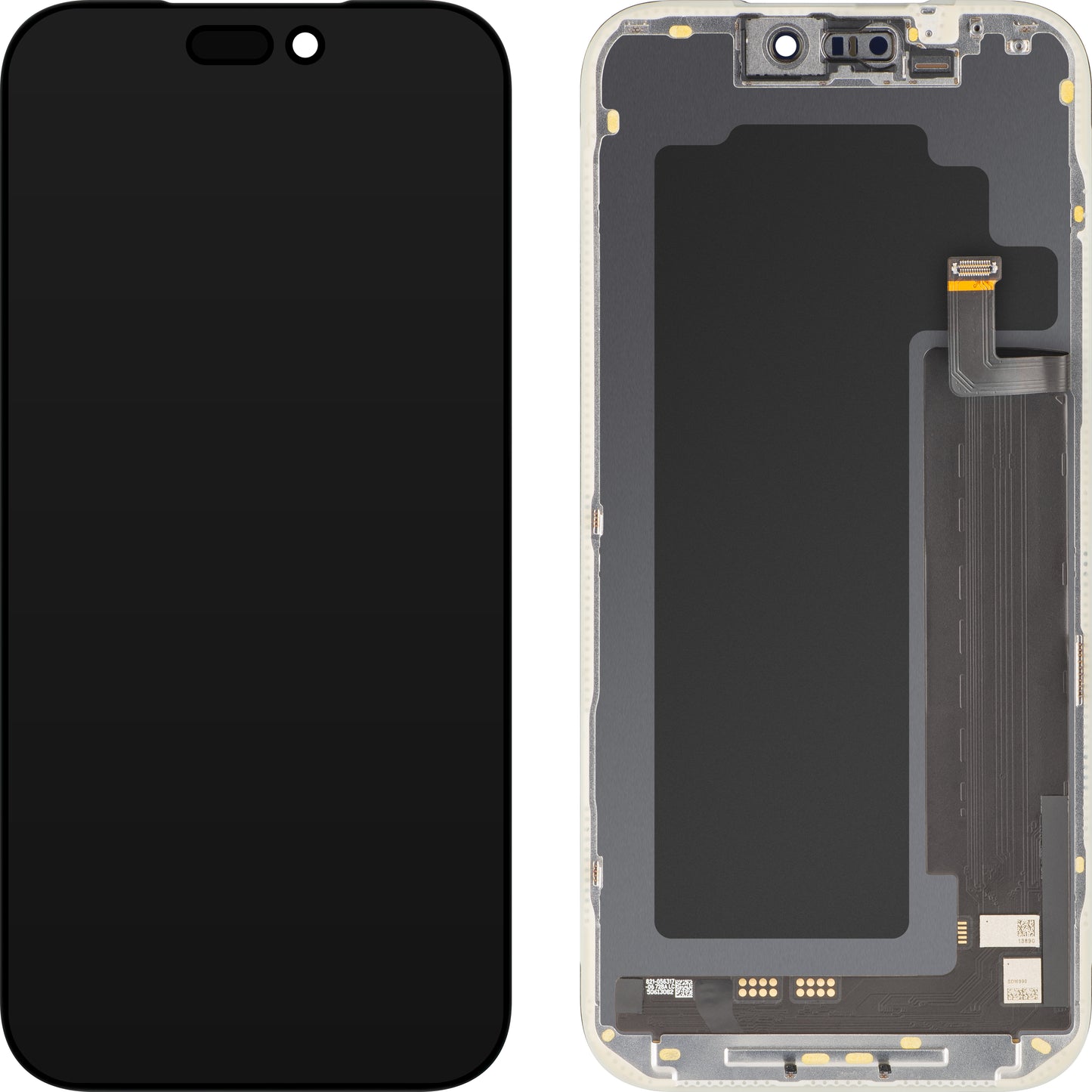 MP Touchscreen Display compatible with Apple iPhone 17 Pro Max, with Frame, Soft OLED FHD IC Movable Version, Black