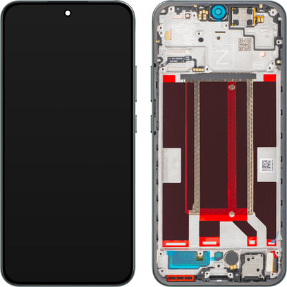 Oppo Reno14 FS 5G / Reno14 F Display with Touchscreen, with Frame, Green (Luminous Green), Service Pack 621029000594