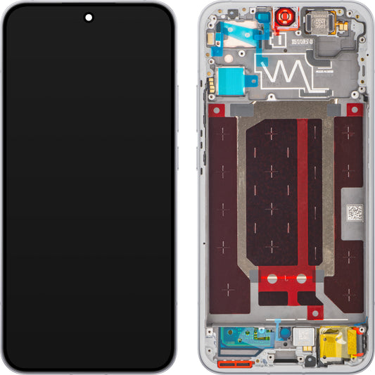 Oppo Reno15 Display with Touchscreen, with Frame, White (Aurora White), Service Pack 621029000786