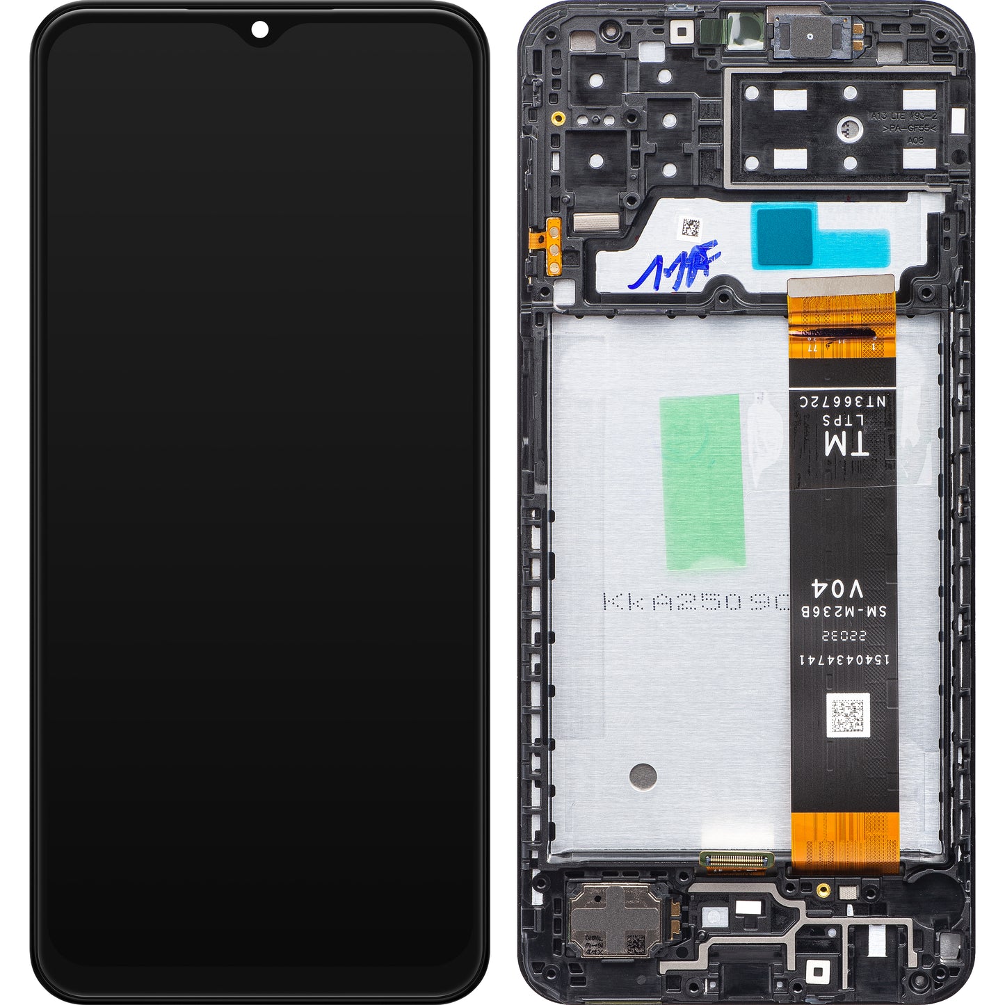 Samsung Galaxy A13 A135 Touchscreen Display with Frame, Black, Refurbished GH82-28508A