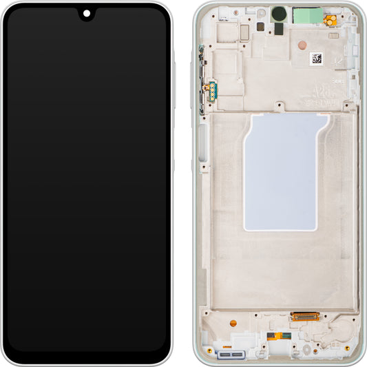 Samsung Galaxy A26 A266 Display with Touchscreen, Frame, White, Service Pack GH82-37049B