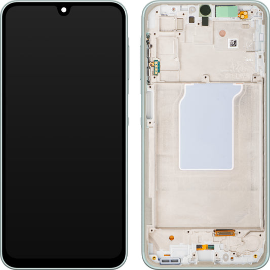 Samsung Galaxy A26 A266 Display with Touchscreen, Frame, Green, Service Pack GH82-37049C